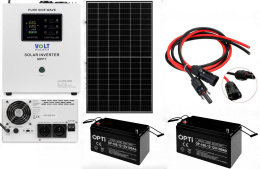 Zestaw Solarny Sinus Pro 2000S Panel 405W 2x Akumulator 100Ah