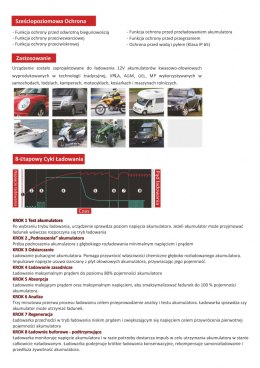 Ładowarka mikroprocesorowa 12V 10A ENR12-10 8-step Professional-Line -V3.0-
