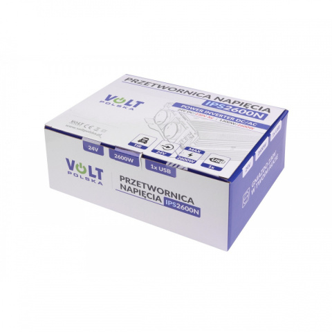 Przetwornica napięcia IPS 2600 N 24/230V (1300/2600W) + USB