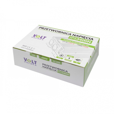 Przetwornica napięcia IPS 3400 N 12/230V (1700/3400W) + USB
