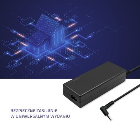 Qoltec Zasilacz do HP 65W | 19.5V | 3.33A | 4.5*3.0+pin | Slim