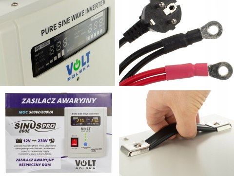 Zasilacz awaryjny sinus PRO 800 E 12V 5/10A