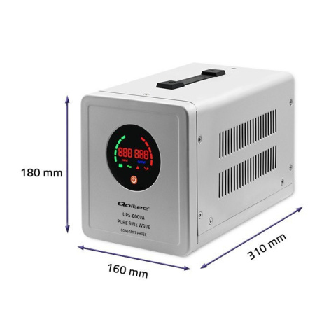 Zasilanie awaryjne Zasilanie awaryjne UPS 800VA 560W + Aku 100Ah VPRO