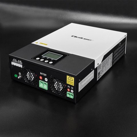 Qoltec Hybrydowy inwerter solarny Off-Grid 2.4kW | 80A | MPPT | Sinus