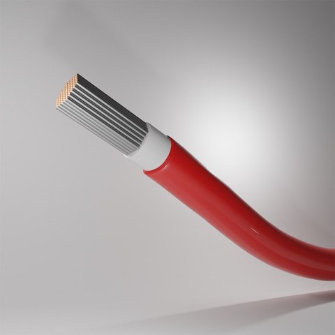 Qoltec Kabel solarny fotowoltaiczny | 6mm² | 100m | czerwony
