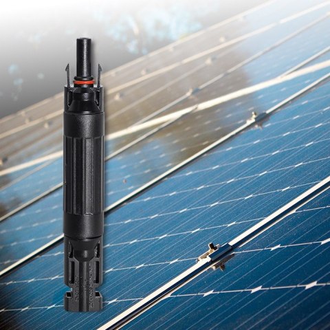 Qoltec Konektor solarny z bezpiecznikiem| złącze MC4 | 1000V | 20A