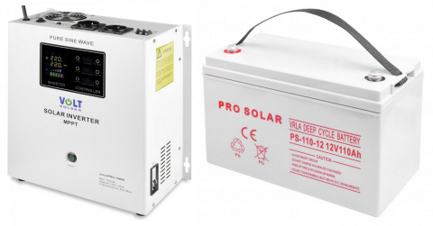 Sinus Pro 1500S + DEEP Cycle VPRO Solar 110Ah