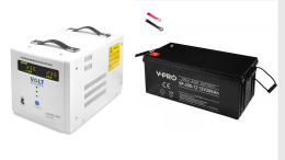 Sinus Pro 2000E + akumulator 200Ah Zestaw awaryjnego zasilania