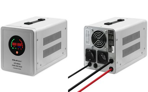 Zasilacz awaryjny Pure Sine Wave UPS | 800VA | 560W | Stała faza | Szary