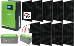 Zestaw Solarny Off-Grid 3,5 kW/6KVA 9x Panel 385W 2x150Ah