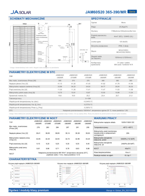 Zestaw Solarny Off-Grid 3,5 kW/6KVA 9x Panel 385W 2x150Ah