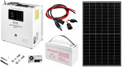 Zestaw solarny Sinus pro 1500S Panel 460W Akumulator 110Ah