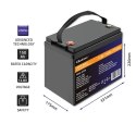 Qoltec Akumulator LiFePO4 | 12.8V | 150Ah | 1920Wh| BMS