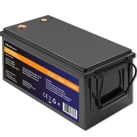 Qoltec Akumulator LiFePO4 | 25.6V | 100Ah | 2560Wh | BMS