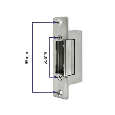 Qoltec Elektrozaczep symetryczny rewersyjny | 300mA | 12V