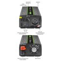 Qoltec Przetwornica napięcia Monolith | 1000W | 2000W| 12V na 230V | Czysty Sinus