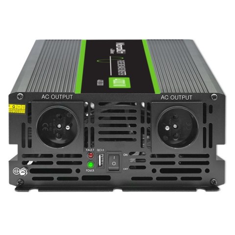 Qoltec Przetwornica napięcia Monolith | 2000W | 4000W | 12V na 230V | Czysty Sinus