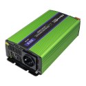 Qoltec Przetwornica napięcia Monolith | ładowanie baterii | UPS | 300W | 600W | 12V na 230V | Czysty Sinus