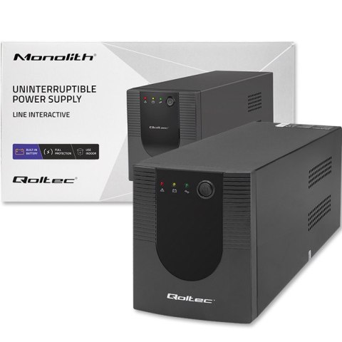 Qoltec Zasilacz awaryjny UPS | Monolith| 1500VA | 900W