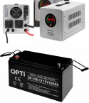 Zasilacz UPS Pure Sine 1000VA + Akumulator 100Ah
