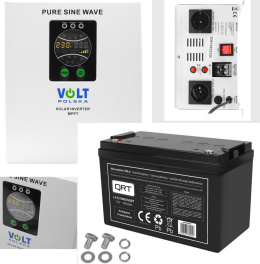 Zasilacz awaryjny UPS 800VA/500W+ Akumulator 100Ah