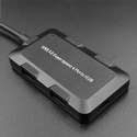 Qoltec Hub USB 3.1 typ C męski | 4x USB 3.0 A żeński | 0.2m