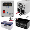 Zasilacz Sinus Pro 1000E + Akumulator 100Ah Zestaw Awaryjny UPS