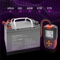Qoltec Cyfrowy tester akumulatora z wyświetlaczem LCD | 12V | 24V | 3Ah-200Ah