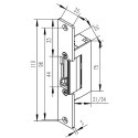 Qoltec Elektrozaczep symetryczny rewersyjny | 300mA | 12V