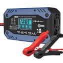 Qoltec Inteligentna ładowarka do akumulatora STD AGM GEL LiFePO4 z funkcją naprawy |12-24V |10A | LCD | 9 trybów