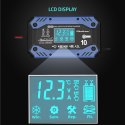 Qoltec Inteligentna ładowarka do akumulatora STD AGM GEL LiFePO4 z funkcją naprawy |12-24V |10A | LCD | 9 trybów