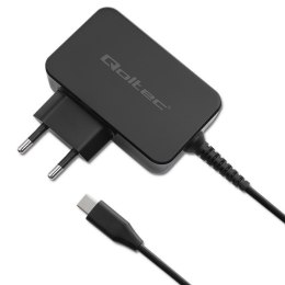 Qoltec Ładowarka GaN POWER PRO | 30W | 5-20V | 1.5-3A | 1xUSB typ C | Czarna