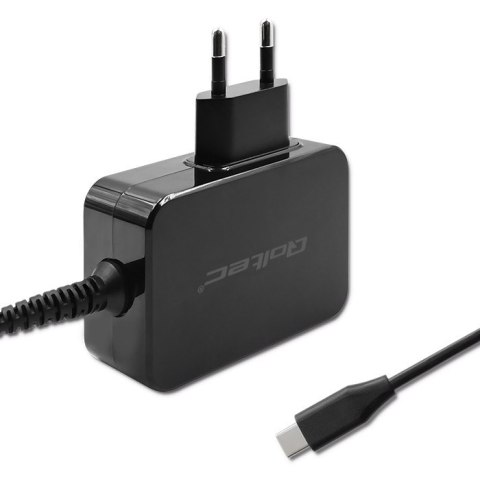 Qoltec Ładowarka GaN POWER PRO | 30W | 5-20V | 1.5-3A | 1xUSB typ C | Czarna