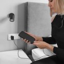 Qoltec Ładowarka Super Quick PD | 65W | 5-20V | 1.5-3.25A | 1xUSB typ C | 1xUSB A | Czarna