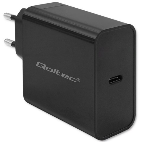 Qoltec Ładowarka Super Quick PD | 65W | 5-20V | 3-3.25A | 1xUSB typ C | Czarna