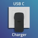 Qoltec Ładowarka Super Quick PD | 65W | 5-20V | 3-3.25A | 1xUSB typ C | Czarna