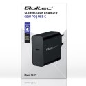 Qoltec Ładowarka Super Quick PD | 65W | 5-20V | 3-3.25A | 1xUSB typ C | Czarna