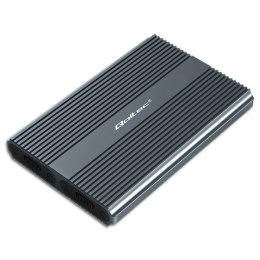 Qoltec Obudowa | kieszeń na dysk M.2 SSD SATA | NVME | DUAL |USB-C
