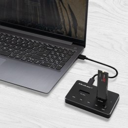Qoltec Stacja dokująca dysków 2x M.2 NVME SATA SSD | USB-C