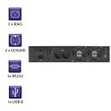Qoltec Zasilacz awaryjny UPS RACK | 3KVA | 2400 W | LCD