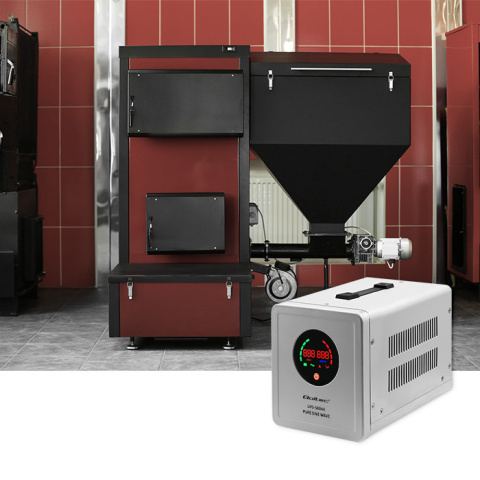 Zasilacz awaryjny Pure Sine Wave UPS 500VA 350W Stała faza + Akumulator 100Ah