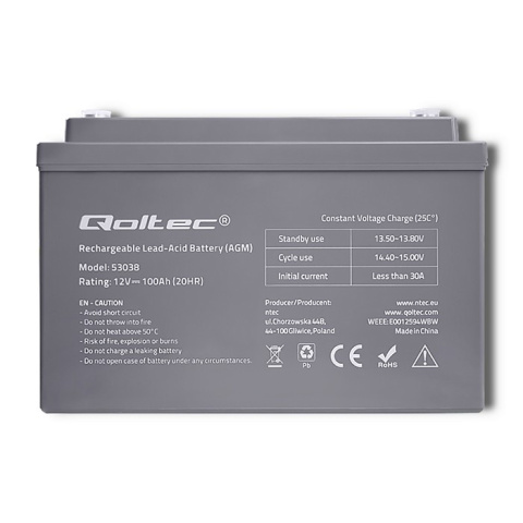 Zasilacz awaryjny Pure Sine Wave UPS 500VA 350W Stała faza + Akumulator 100Ah