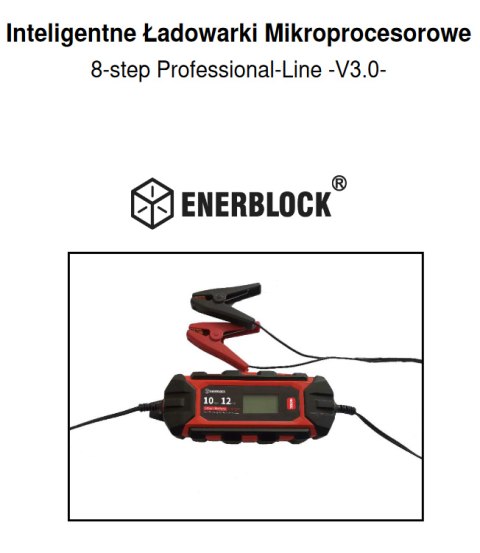 Ładowarka mikroprocesorowa 12V 10A ENR12-10 8-step Professional-Line -V3.0-