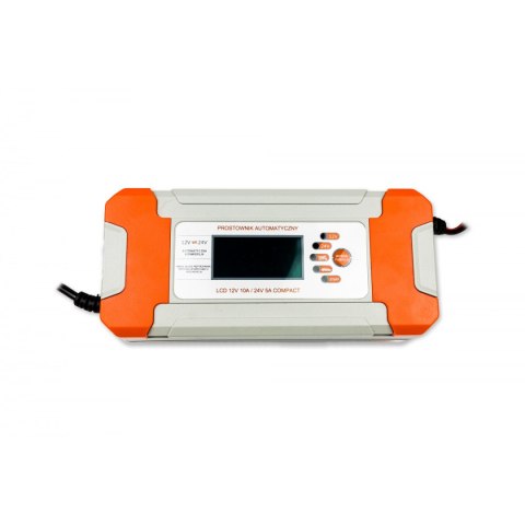 PROSTOWNIK AKUMULATOROWY Z LCD 12V 10A / 24V 5A COMPACT