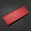Qoltec Aluminiowa Obudowa | Kieszeń na dysk M.2 SSD | SATA | NGFF | USB 3.0 | Super speed | 2TB | Czerwony