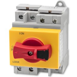 Qoltec Fotowoltaiczny wyłącznik prądu stałego z funkcją blokady | Przełącznik DC | 1200V | 32A