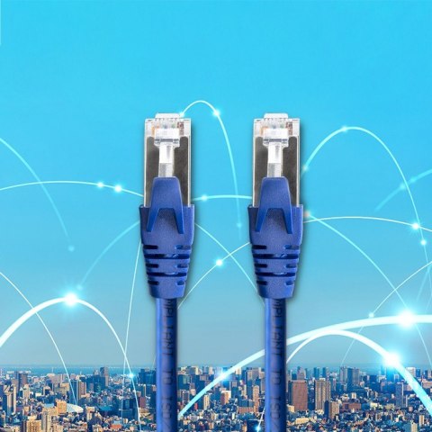 Qoltec Kabel Patchcord FTP | CAT6 | 2 x RJ-45 | 1.5m | High speed | Gold