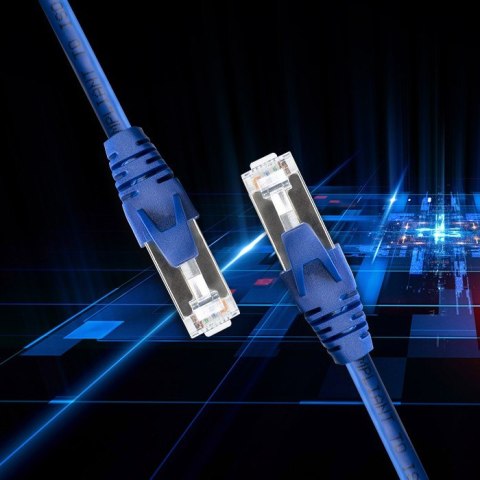 Qoltec Kabel Patchcord FTP | CAT6 | 2 x RJ-45 | 1m | High speed | Gold