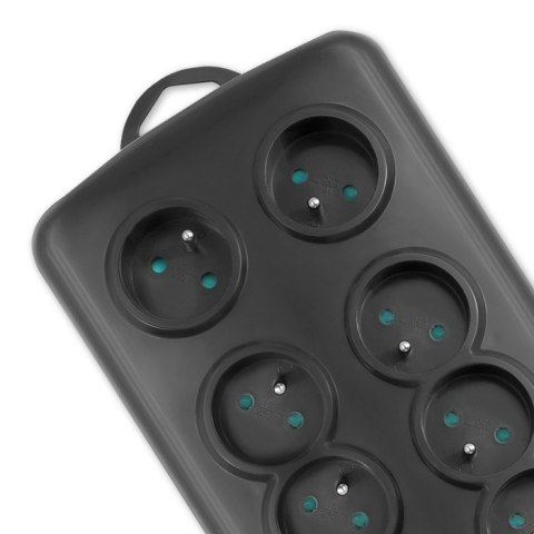 Qoltec Listwa antyprzepięciowa Qoltec | 8 gniazd | 2.5m
