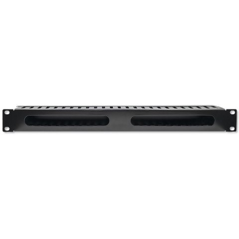 Qoltec Organizer kabli do szaf RACK 19" | 24 porty | 1U